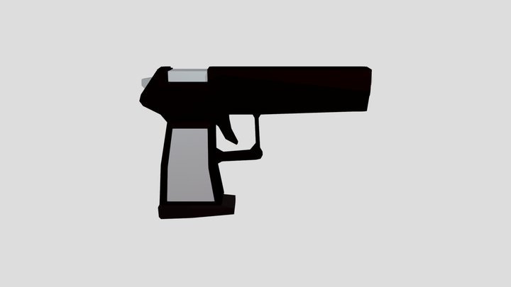 Pistol - Low Poly 3D Model