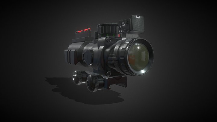 SCOPE 4x32 Tri-Lume 3D Model