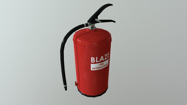 Fire Extinguisher 3D Model