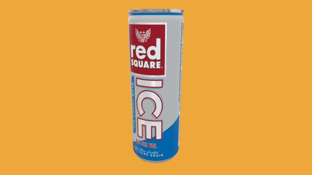 Red Square Can 3D Model DEMO 3D Model