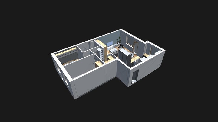 Mieszkanie Olsztyn V2 3D Model