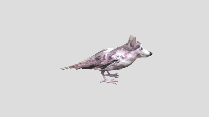 Wolfbird_ Fusion_0825113238_texture_fbx – Gratis 3D-model STL