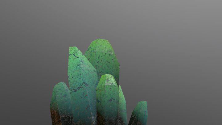 Mineral Cluster - Now Free to download! 3D Model
