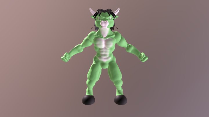 Jersey Bull 1 Color 3D Model