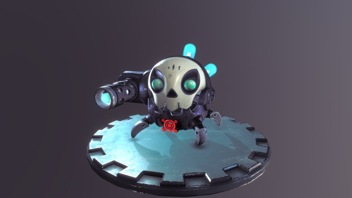 Skullbot 3D Model