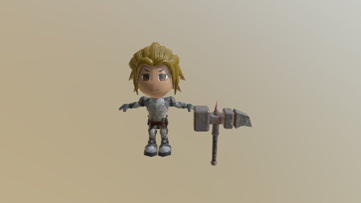 Chad the Knight 3D Model