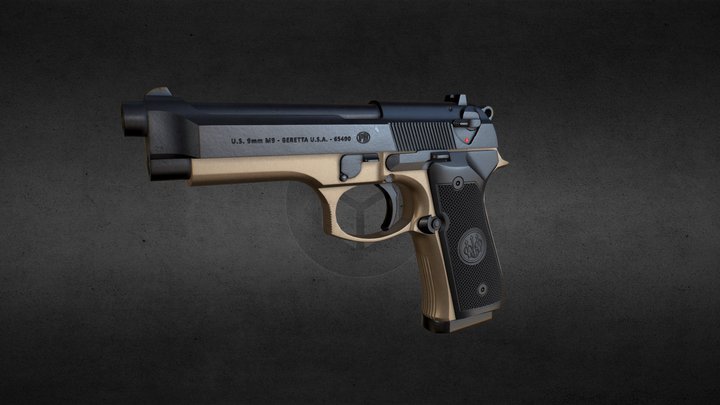 Beretta M9 (WIP) 3D Model