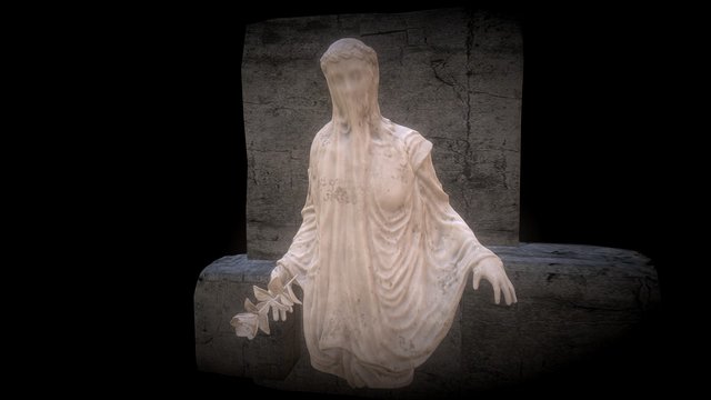 Woman In Veil Publish 3D Model