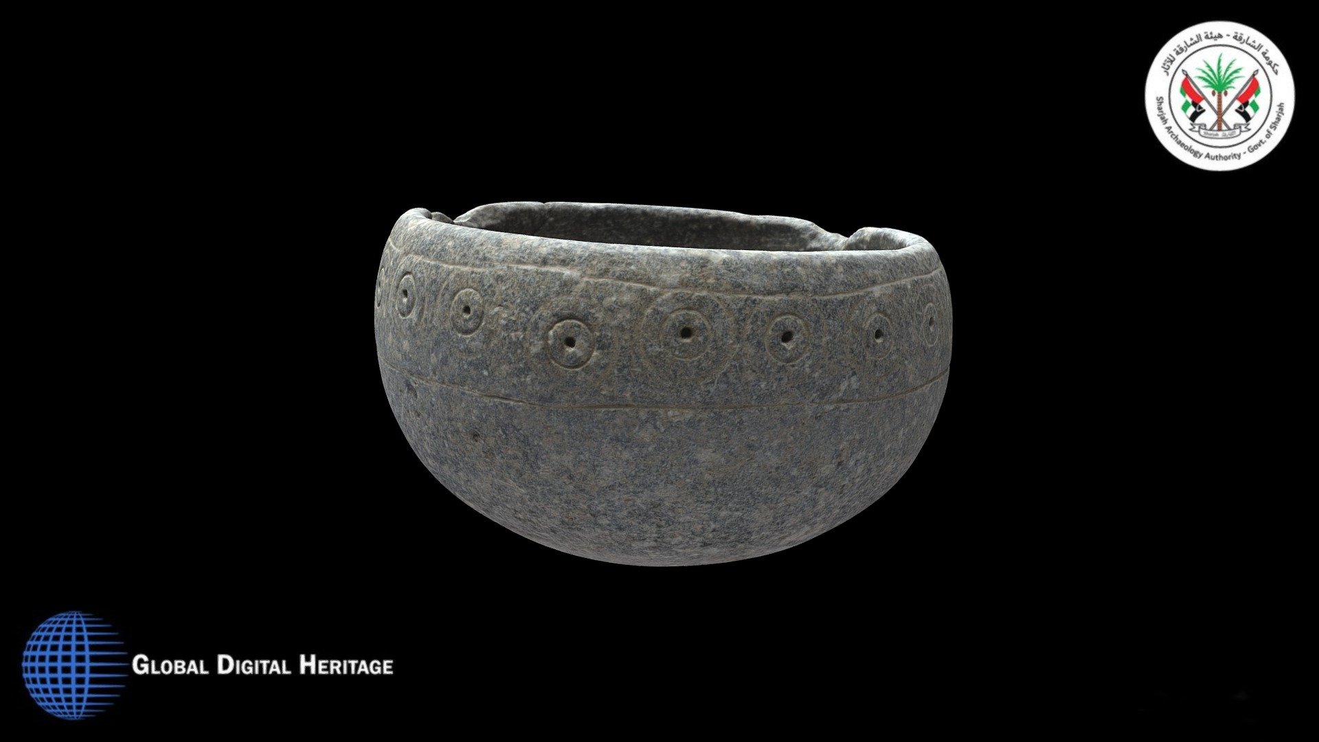 Stone bowl, Tell Abraq, Sharjah, UAE. Bronze Age