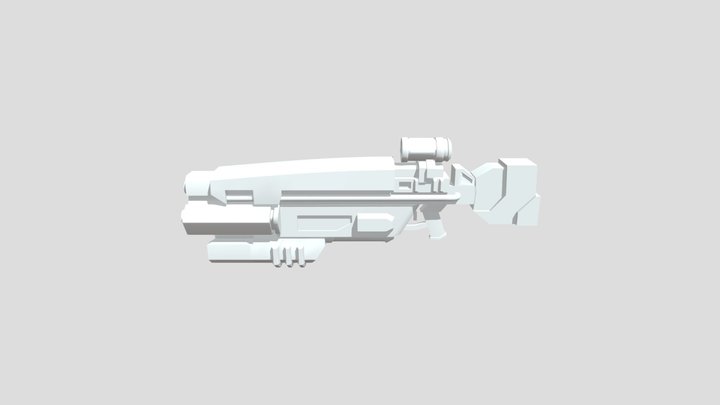 Fictional Gun - Optimized For Roblox Studio 3D Model