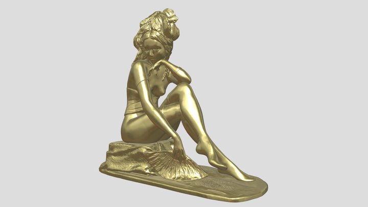 15902 Скульптура девушки 3D Model