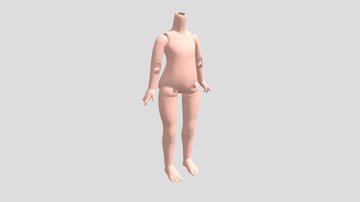 ball jointed doll BJD 3D Model