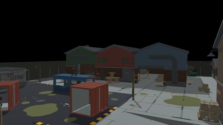 chicken gun warehouse 3D Model