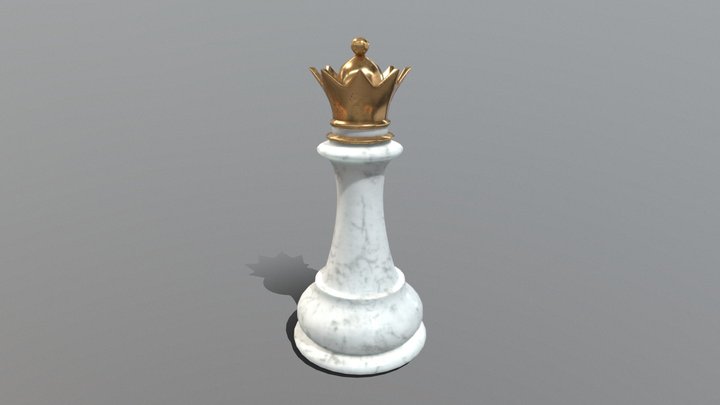 Chess Piece Queen 3D Model