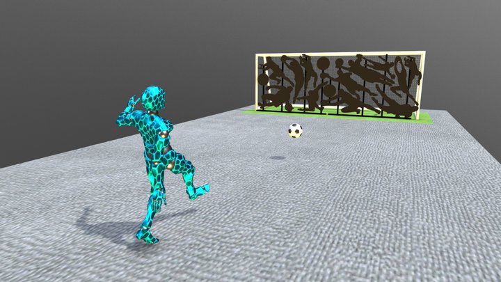 Soccer Penalty Kick 3D Model