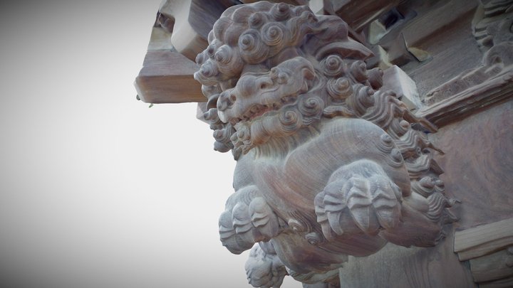 “Komainu” Shibamata Taishakuten 3D Model