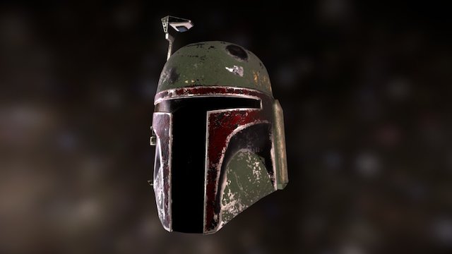 Bobba Fett Helmet 3D Model