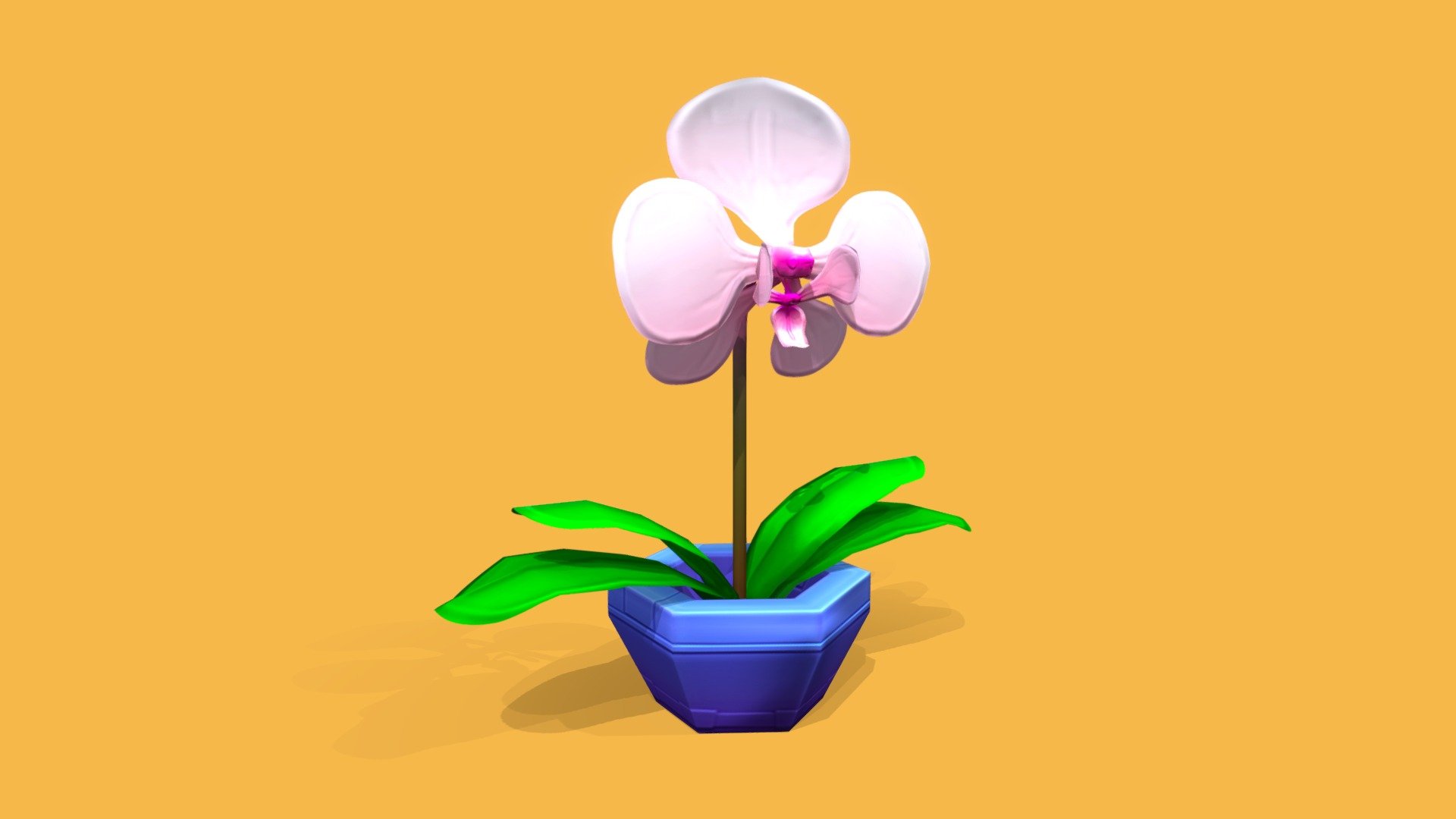Orchid Pot - Paper model