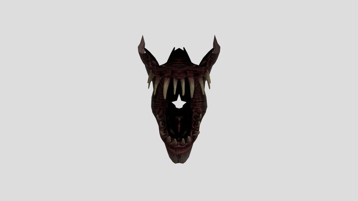Zombie Titan Tv Man Mouth 3D Model