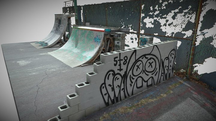 Albany NY Skate Ramp 3D Model