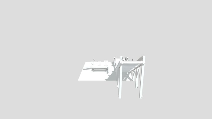 Beach house- Model 2 More detailed props 3D Model