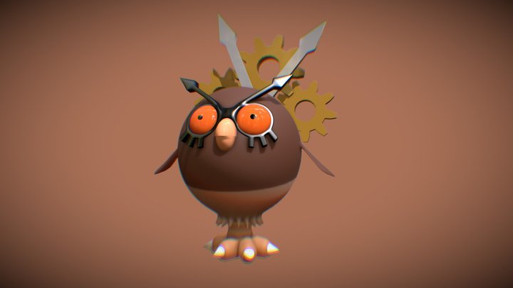 hoothoot 3D Model