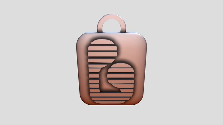 Güral Porselen Logo Keychain | 3D Printable STL