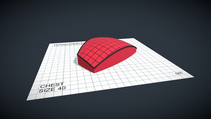 Shape for textile testing - Chest_40 – Kostenloses 3D-Modell STL