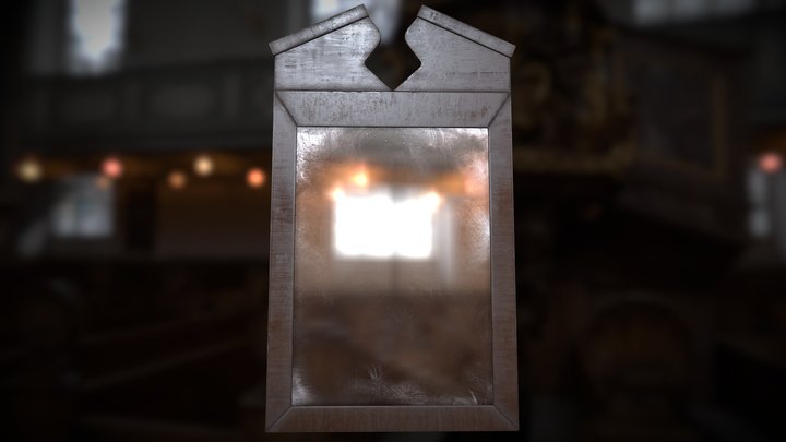Simple Wooden Mirror
