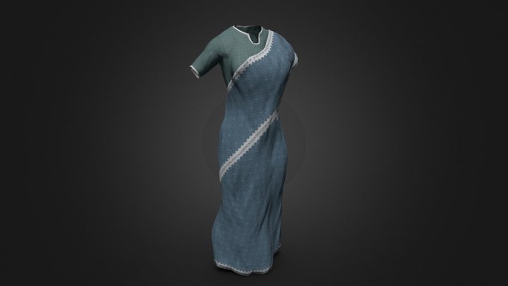 saree women - A 3D model collection by Karthi295 - Sketchfab