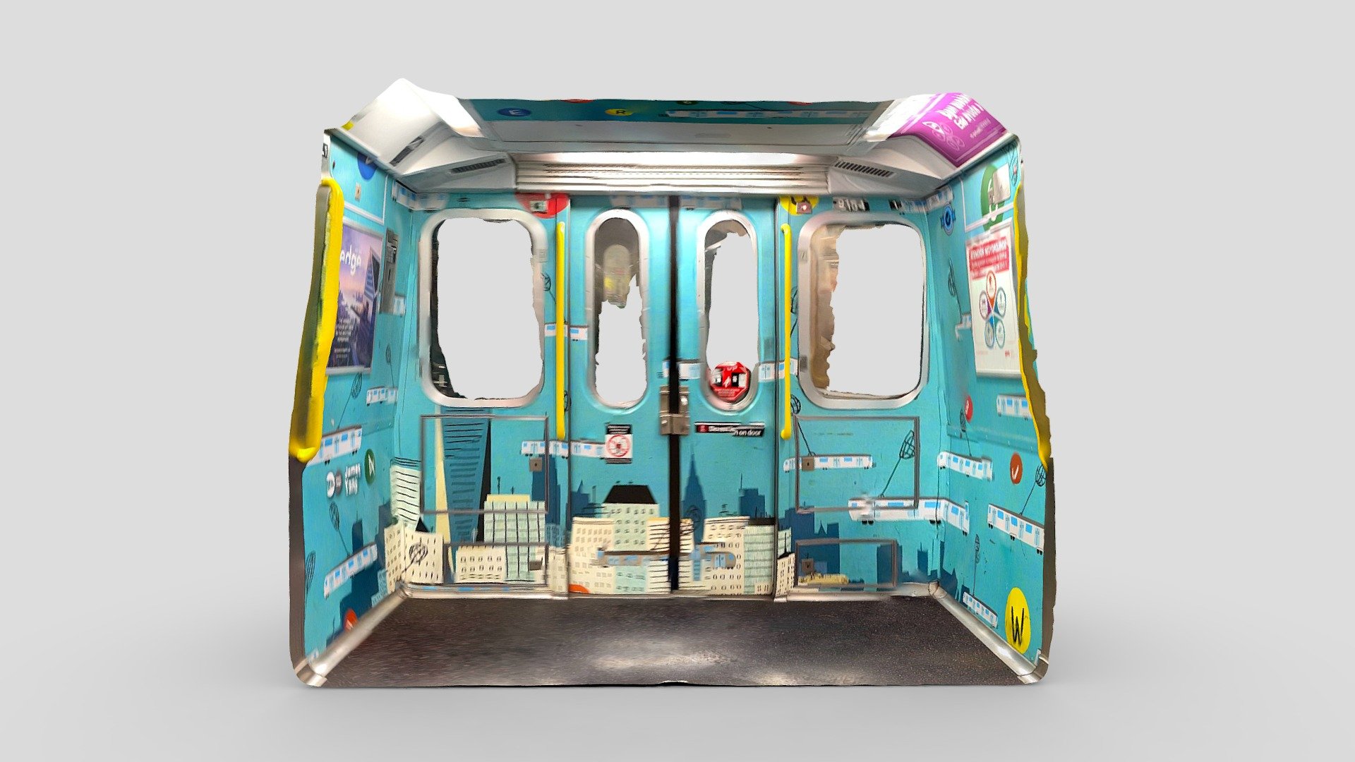 Day 30: Subway car decorated by James Yang