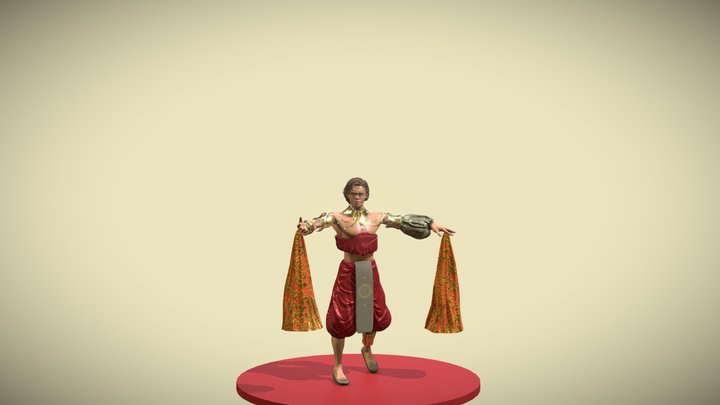 Belly Dancer Leo - Styled Pose 3D Model