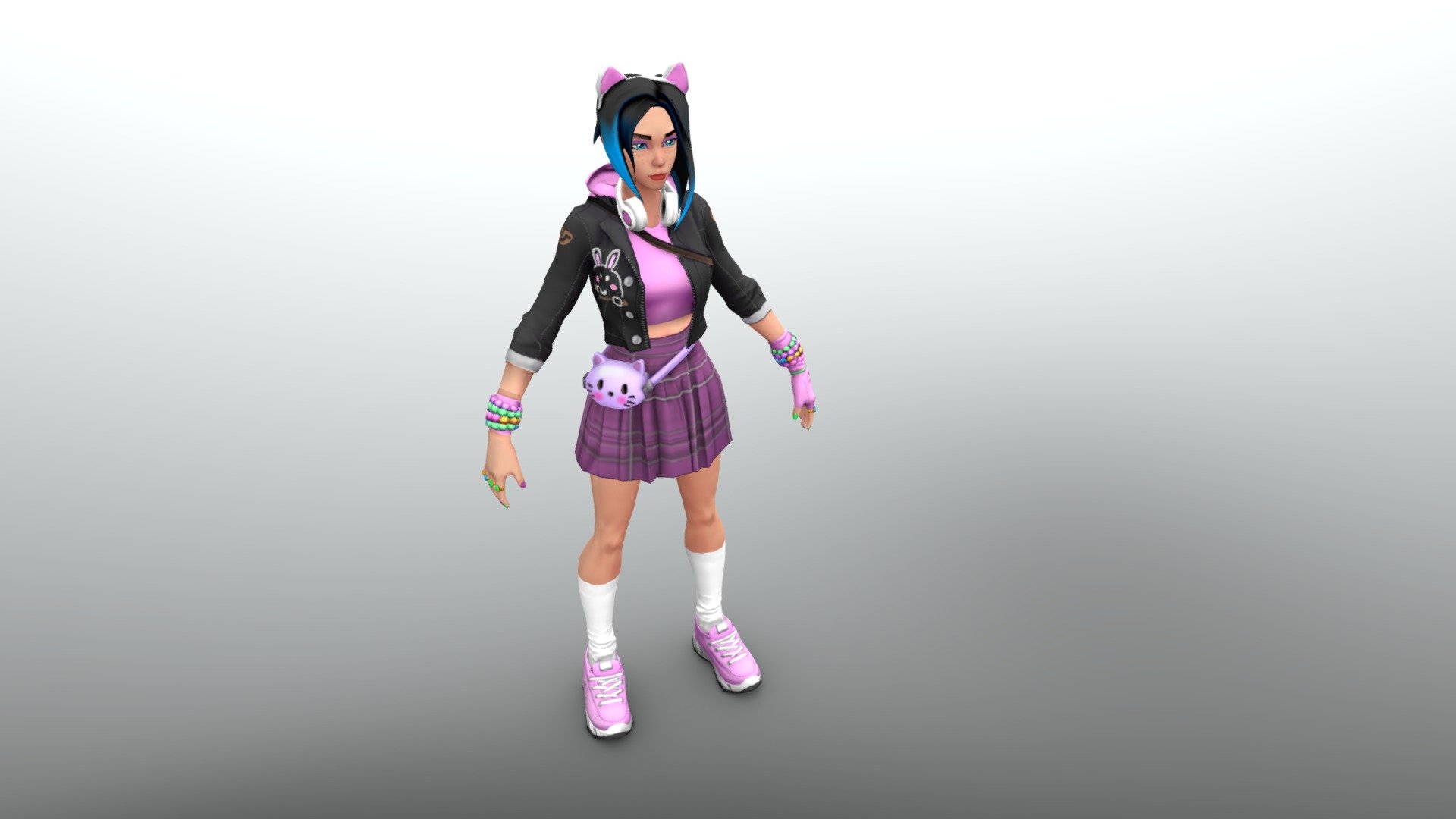 Stylized 3D model of girl - 3D model by IgorG (@toporcheg) [e1c863e ...