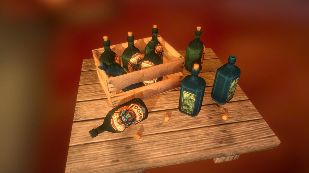 Bottles And Crate
