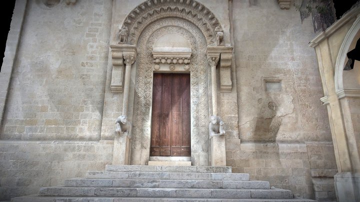 Italy, Matera, Side Portal Cathedral – Modello 3D gratuito STL