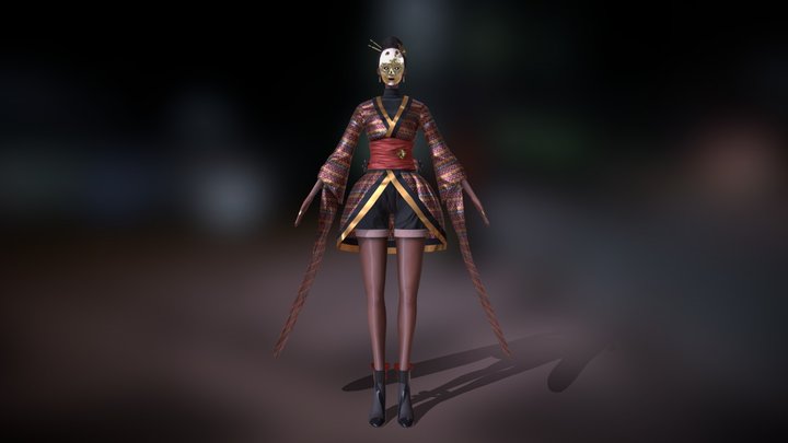 Angelique - Bayonetta-inspired Character Concept 3D Model