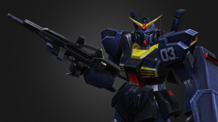 Gundam RX-178 Gundam Mk-II 3D Model