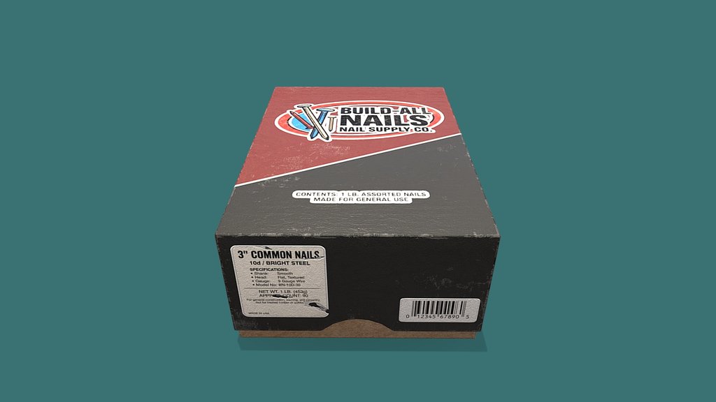 Low Poly Nail Box