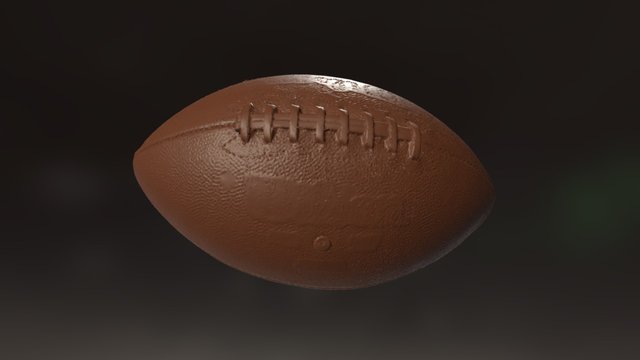 3D Scan American Football 3D Model