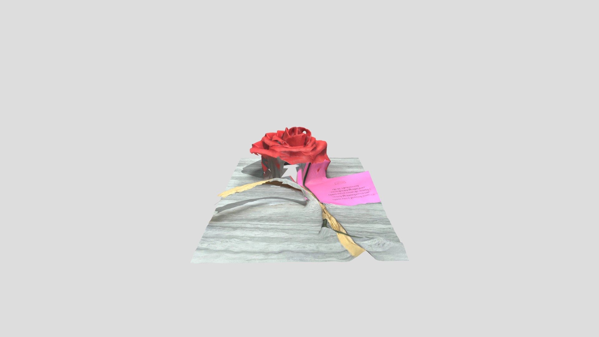 rose 3d model - 3D model by rebecca valencia (@crv1) [e1ce31e] - Sketchfab