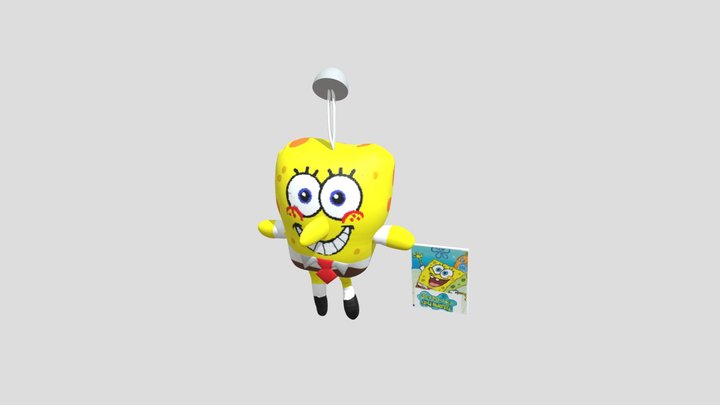 Spanish Bootleg SpongeBob Plush 3D Model