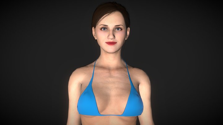 Farah -Realistic Middle Age Women Free 3D Model