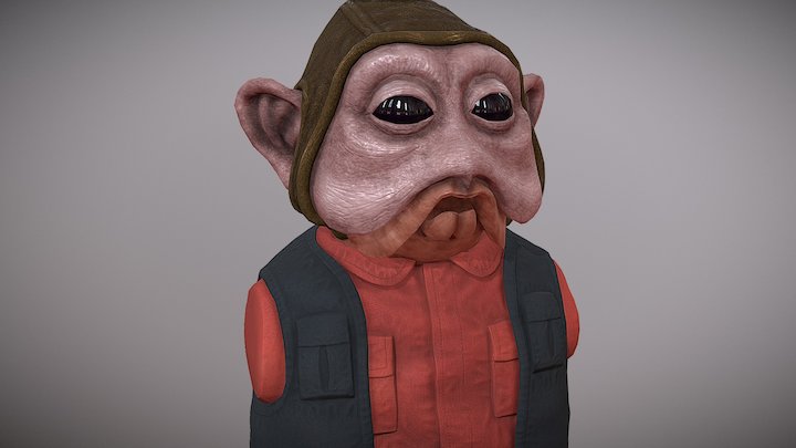 StarWars Co-pilot 3D Model