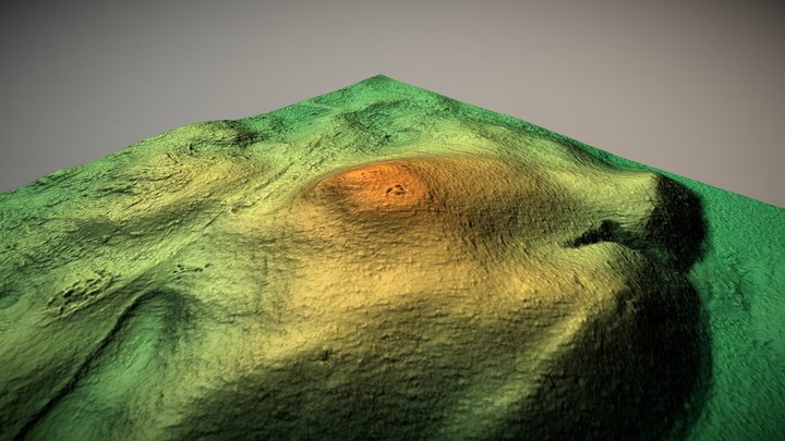 Papirčių piliakalnis (Lithuania) – Gratis 3D-model STL