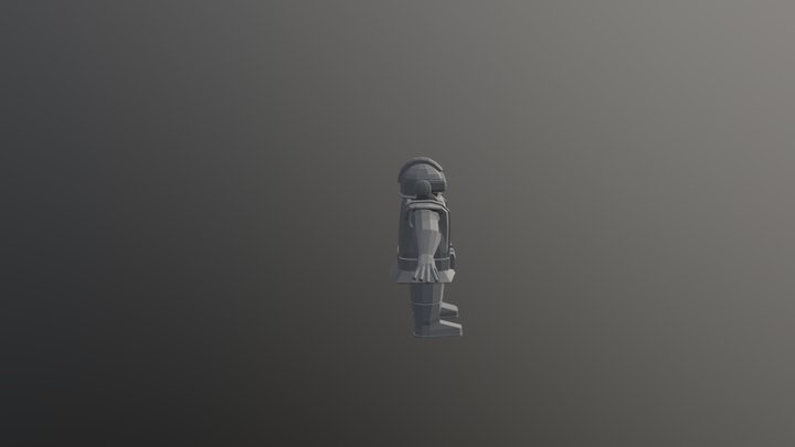 Squat Warrior version Alpha for Gladius 3D Model