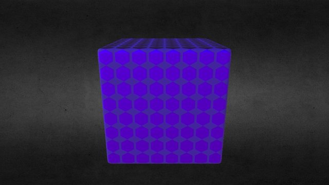Honeycomb_Purple_Metal 3D Model