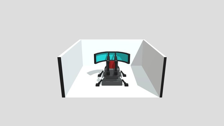 Sim Race Cockpit 3D Model