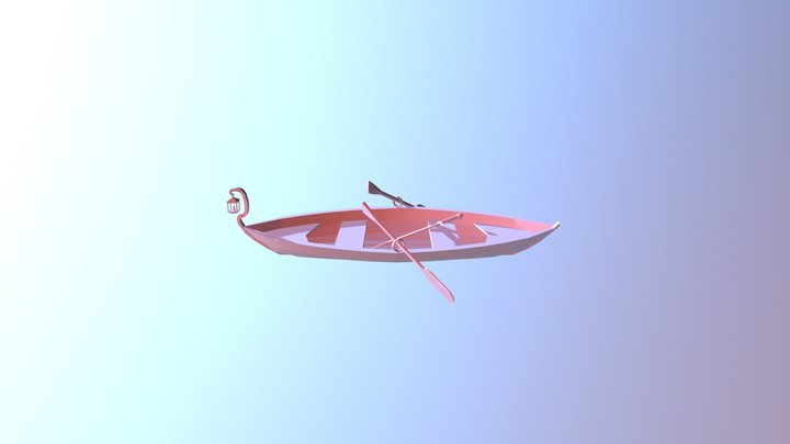 Row Boat 3D Model