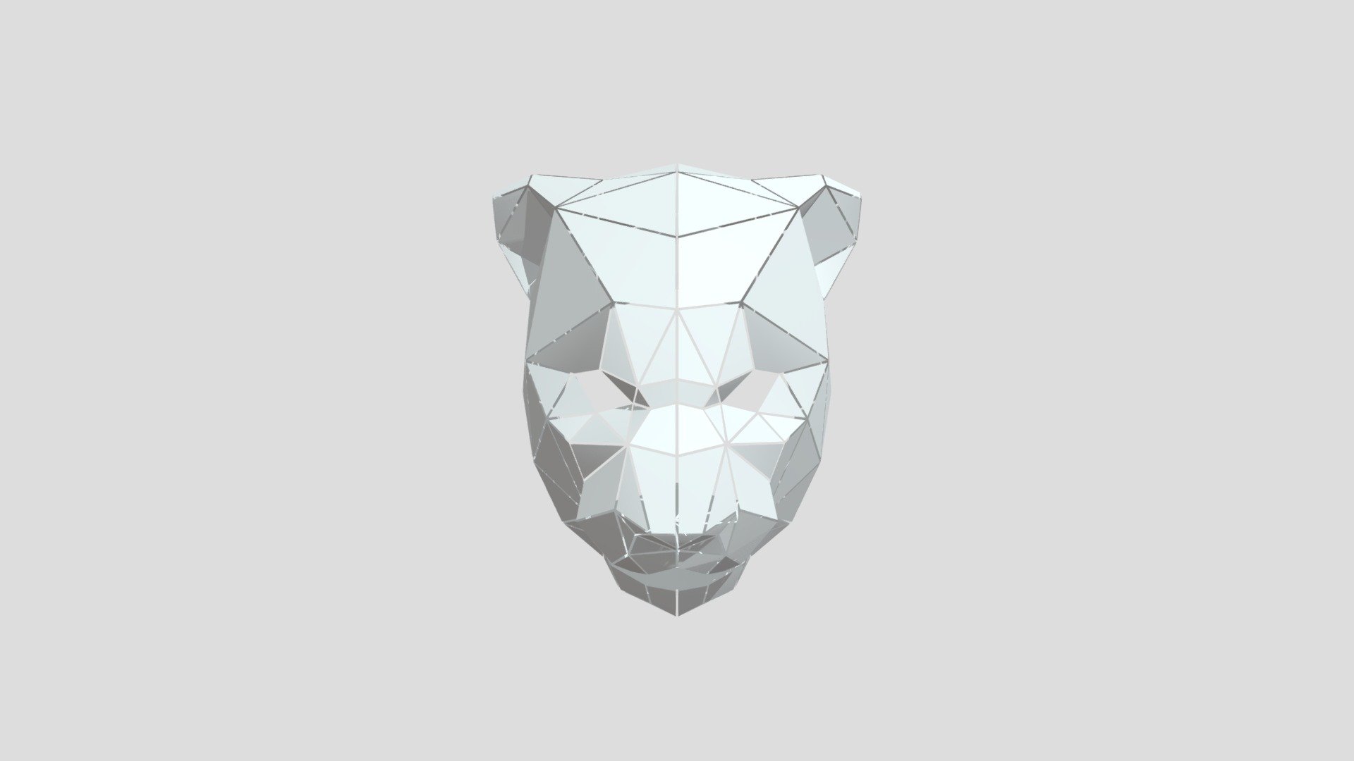 Full 3D Mask Panther from Poly by Google