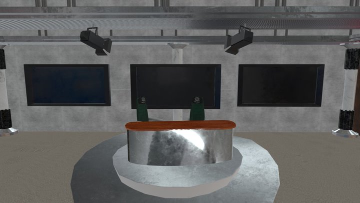 Newsroom Export 3D Model